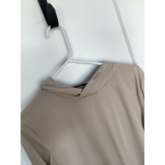 Unrl Men's Ultra Long Sleeve Pullover Hoodie Sports Performance Tan Size Small - Picture 2 of 10